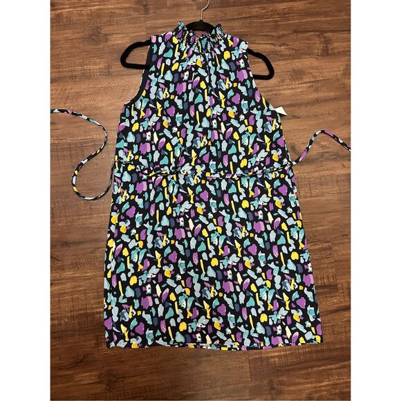 Gibson Nordstroms Multicolor Abstract Sleeveless Dress, Sz Small - Picture 10 of 10